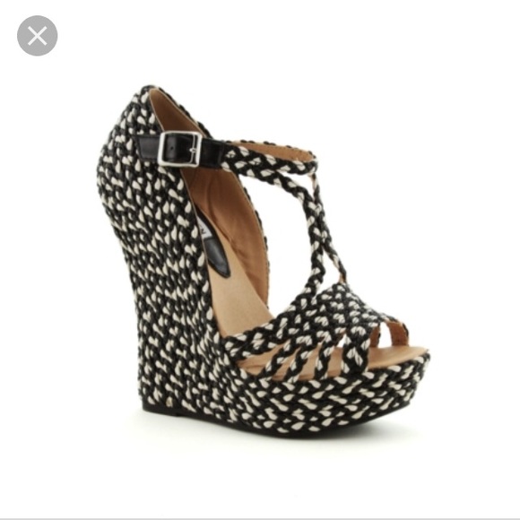 steve madden woven wedge